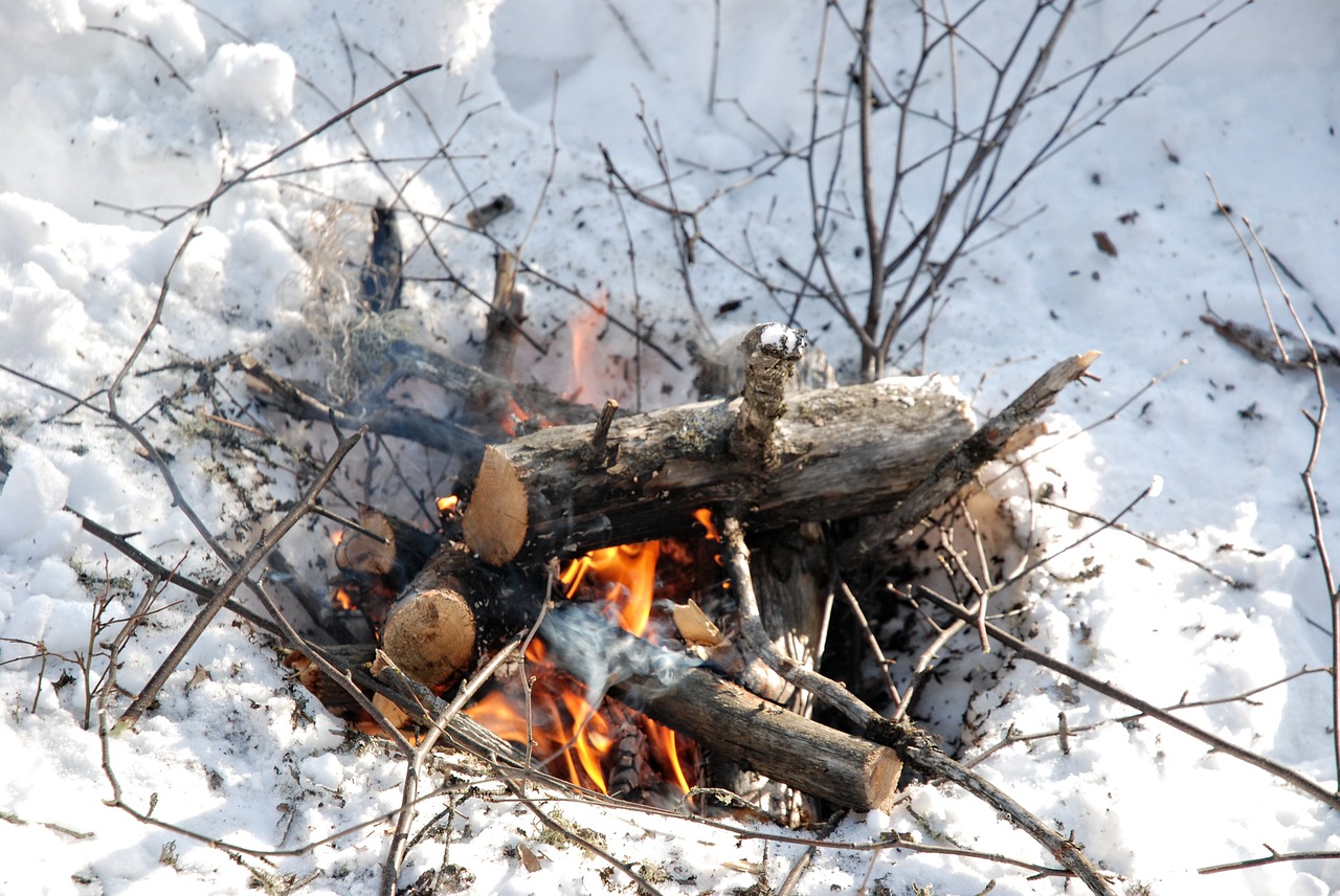 The right way to create fire in winter