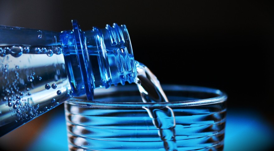 Sanitizing containers for long-term water storage