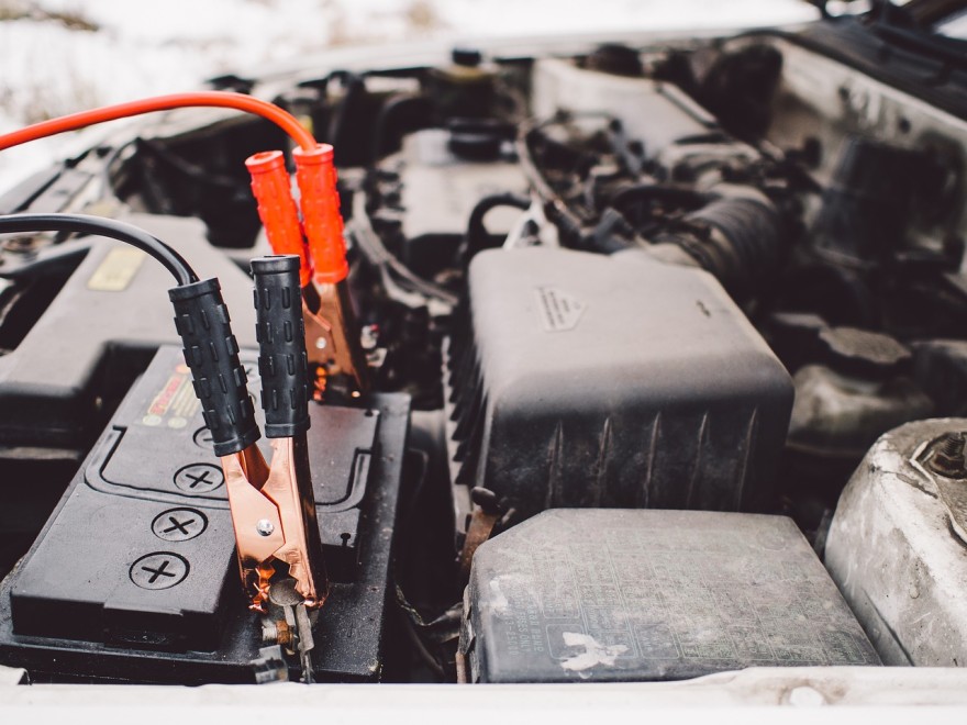Converting a car battery into a power source